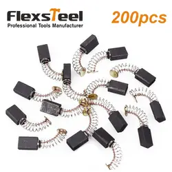 Flexsteel 200 шт. Генератор Электрический Двигатели постоянного тока дрель углерода Кисточки стиральная 12 мм x 5 мм x 8 мм с весны мощность