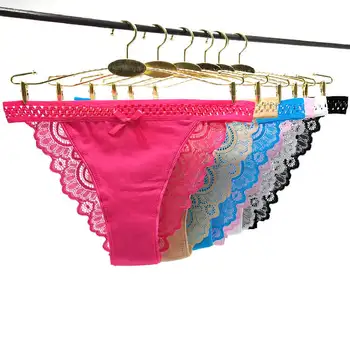 

Pack of 132 Sheer Lace Cotton Lady Panties Plain Women Short Brief Women Bikini Underwear Hot Girl Pant Sexy Lingerie Wholesale