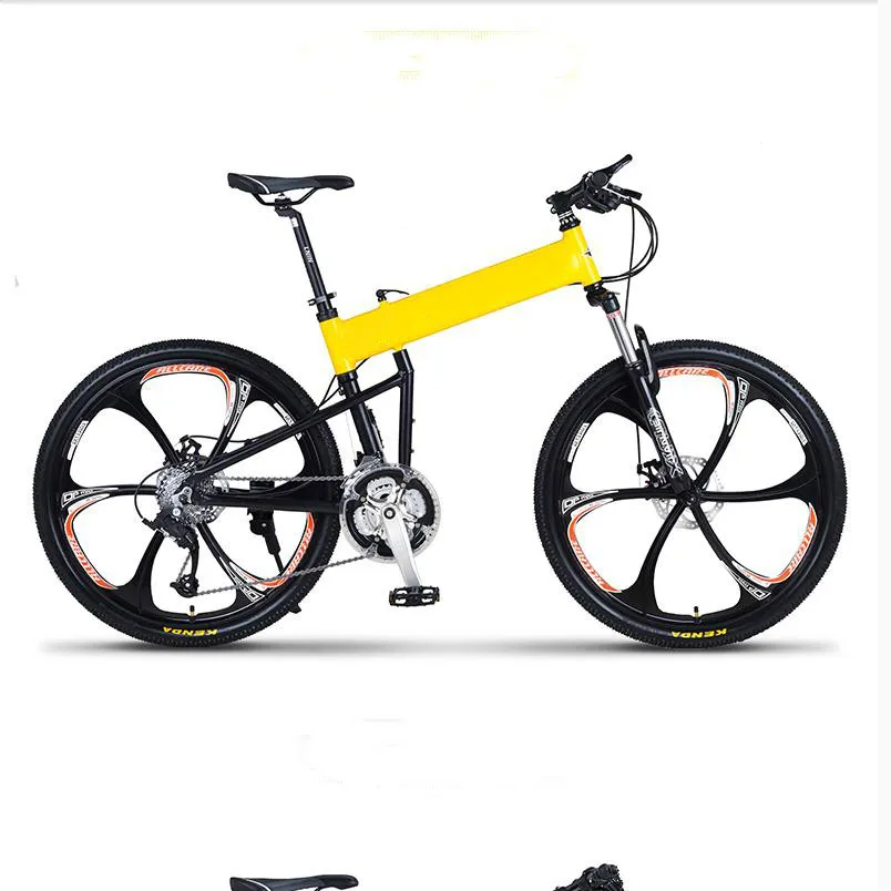 Top Kalosse Aluminum alloy bike folding frame , bicicleta mountain bike woman 26*2.125 Tires Hydraulic brakes 21/24/27/30speed 1 Top Kalosse Aluminum alloy bike folding frame , bicicleta mountain bike woman 26*2.125 Tires Hydraulic brakes 21/24/27/30speed 1