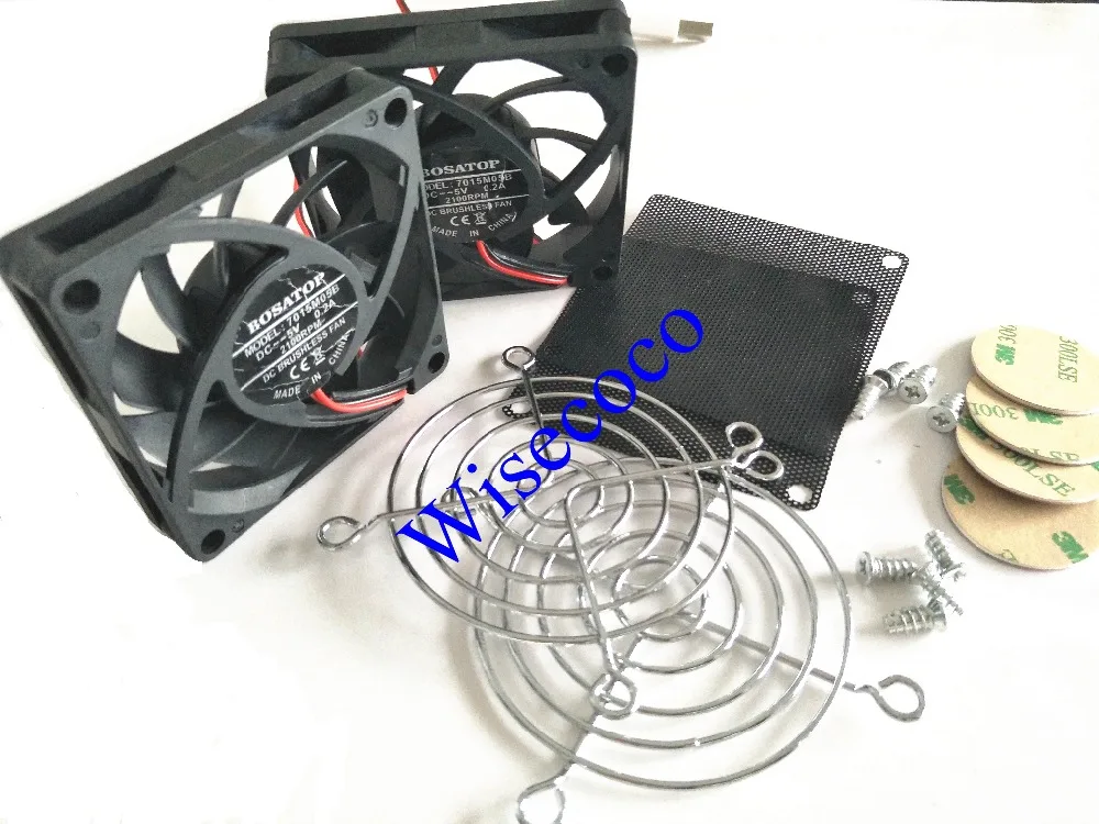 

Cooling Fan Heat Router Radiator USB Power Ultra Silent Dissipate Temperature Control For RT-AC68U EX6200 AC15 AC68U Router