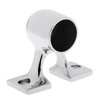 נירוסטה סירה יד 316 ימית נירוסטה סירה יד Rail התאמת 90 תואר End הכלונסאות 1 אינץ 25mm כסף Rail הסופי סנפיר puntal montant (3)