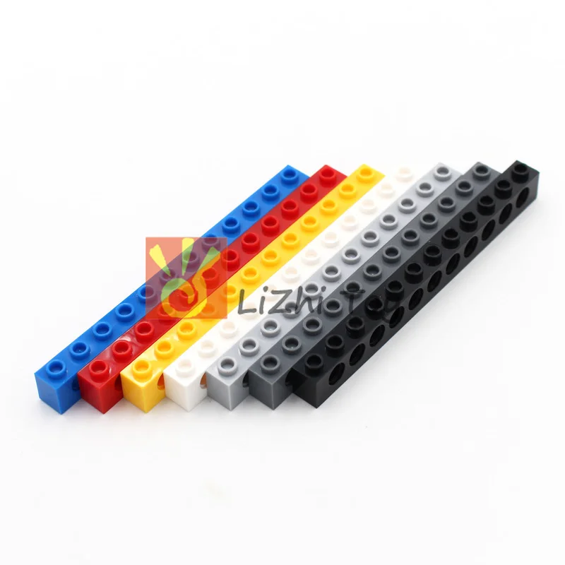 Lizhi Technic 3895 кирпич 1x12 с отверстием толстые Кирпичи Модель Строительные блоки