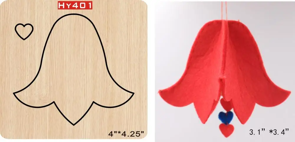 

Wind bell Pendant wooden die Cutting Die Suitable for common die-cutting machines in the market