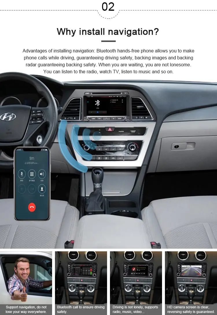 Perfect JDASTON Android 9.1 Car DVD Player For HYUNDAI Sonata 2015 2016 Multimedia GPS Navigation 2 Din Car Radio Audio Stereo WIFI 3