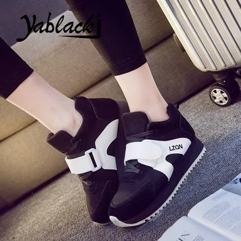 2017 New Height-increasing Shoes Quality Casual Shoes For Woman Anti-skid Abrasion Resistant Lace-up Women