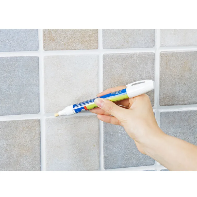 

Non-toxic Grout Aide Repair Tile Marker Water-resistant Odorless Ceramic Tile Repairing Pen with Reversible Nib Drop Shipping