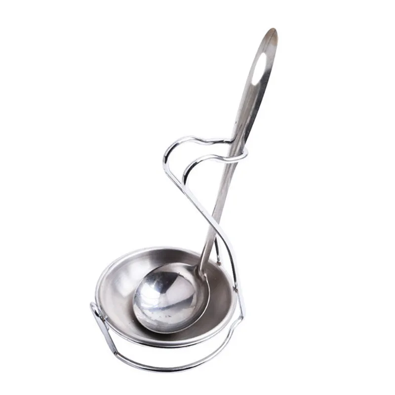 

1PC Multifunctional Kitchen Storage Tool Stainless Steel Spoon Rack Soup Spoon Holders Spatula Rack Shelf Holders Tray