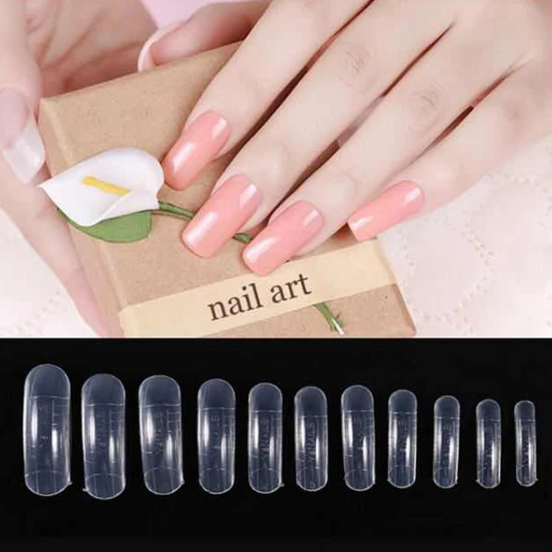 

120pcs/set Nail Forms Dual Forms with Lines Nail Extension French Manicure Reusable Acrylic Nail kit 12 sizes