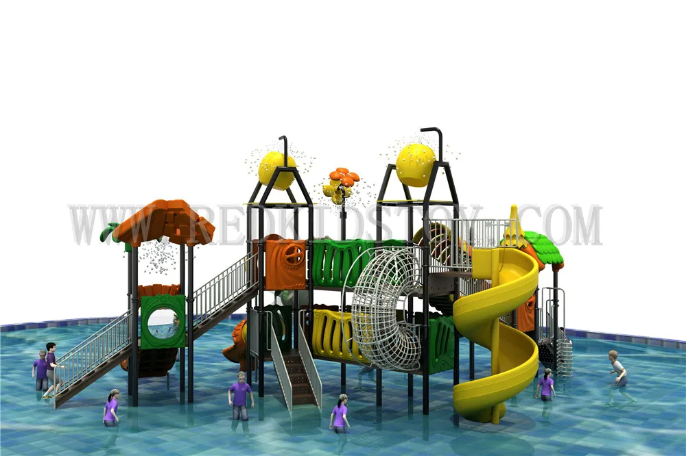 

Exported to Chile Anti-rust Water Park Equipment CE Certified Kids Water Slide HZ-11201