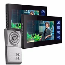 7″ TFT Door Monitor Video Intercom Home Door Phone Recorder System SD/TF Card Supported Waterproof Rain Cover