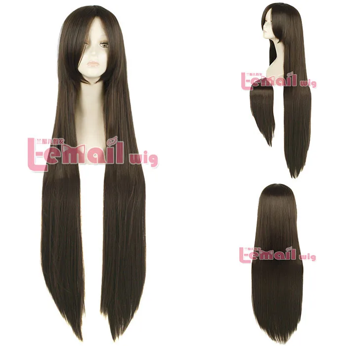 

Peruca 100cm Long Light Brown Straight Anime Cosplay Hair Wig