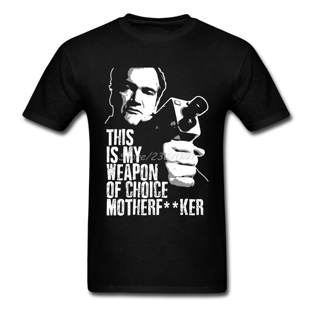 Quentin Tarantino Weapon of Choice T Shirt O neck Cotton Custom Short