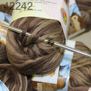 

LOT of 6 Balls X 50g Special Thick Worsted Cotton Knitting Yarn 42