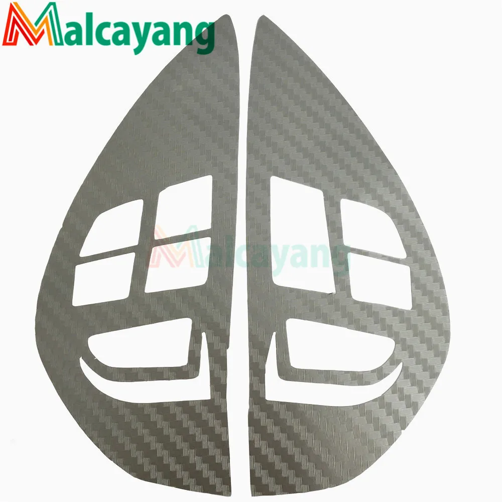 

For Citroen C-Crosser 2007 Button Sticker Carbon Fiber Pattern Cover