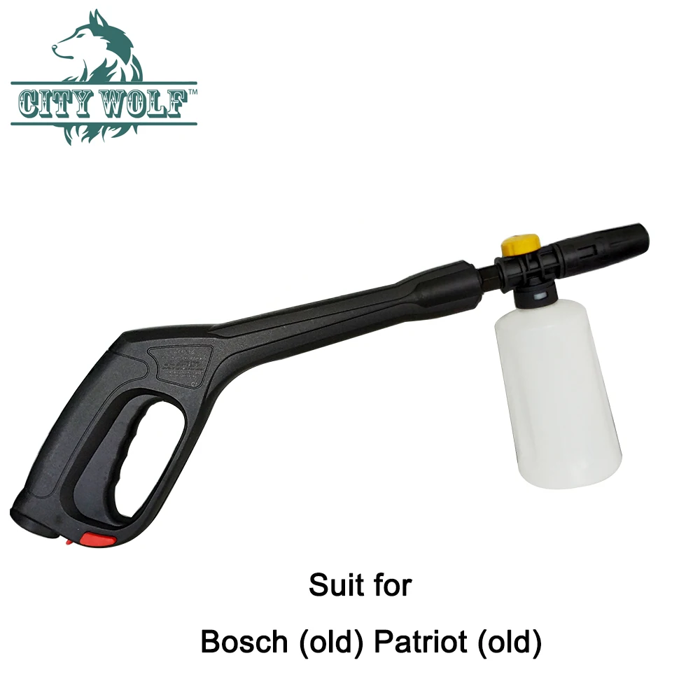 City Wolf High Pressure Washer Water Gun With Snow Foam Lance For