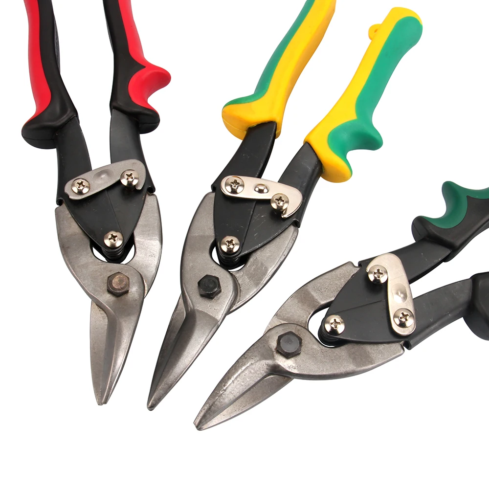 8 Inch Scissors Stainless Steel Tin Sheet Metal Snip Aviation Scissor Cut Shear