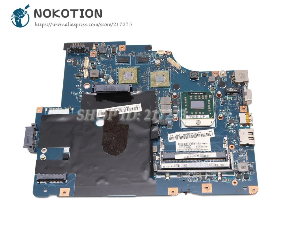 NOKOTION для lenovo G565 Z565 Материнская плата ноутбука NAWE6 LA-5754P Socket S1 DDR3 HD5340 GPU основная плата