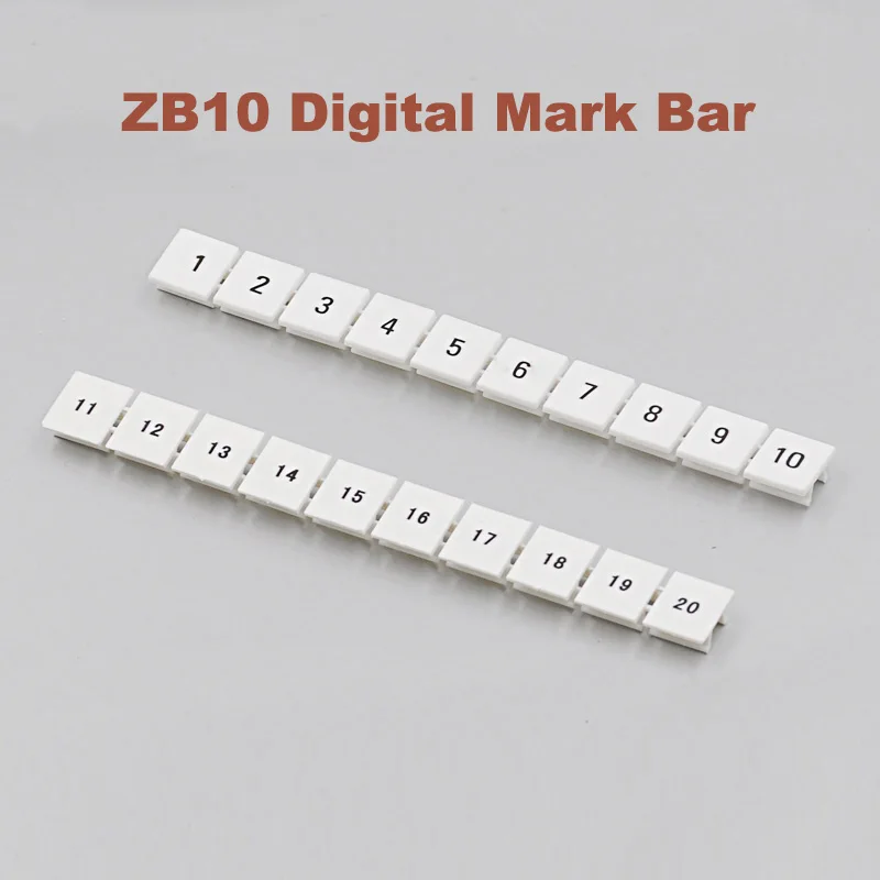 ZB10 цифровой маркер полоса для UK10N din рейка Клеммная колодка Mark bar morsettiera ZB 10 bornier