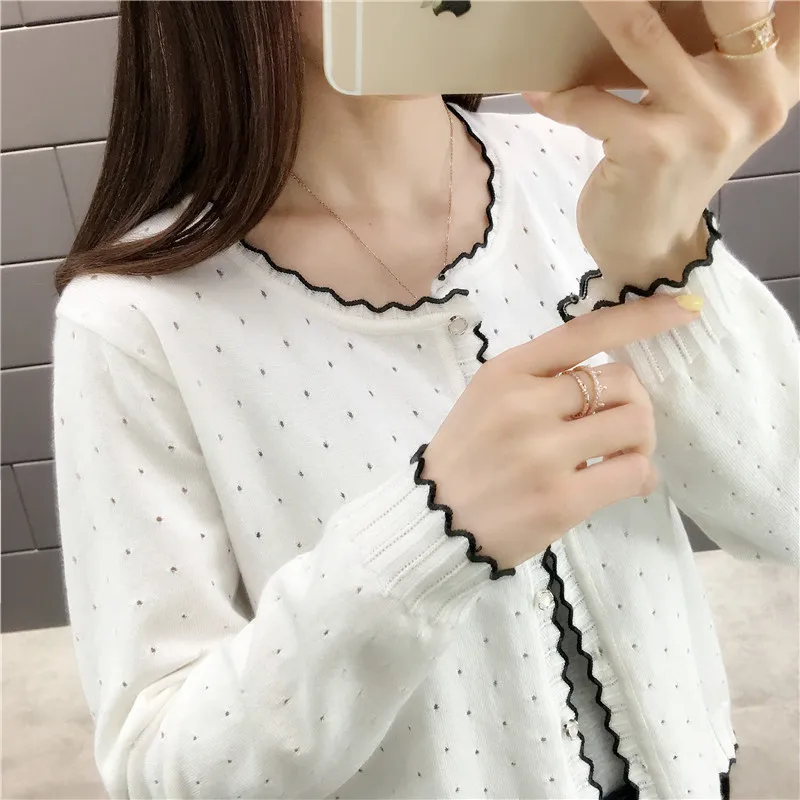 OHCLOTHING 2019 قصيرة تصميم رقيقة سترة المرأة انقطاع واقية من الشمس تكييف الهواء قميص سترة قميص محبوك الرأس صغير
