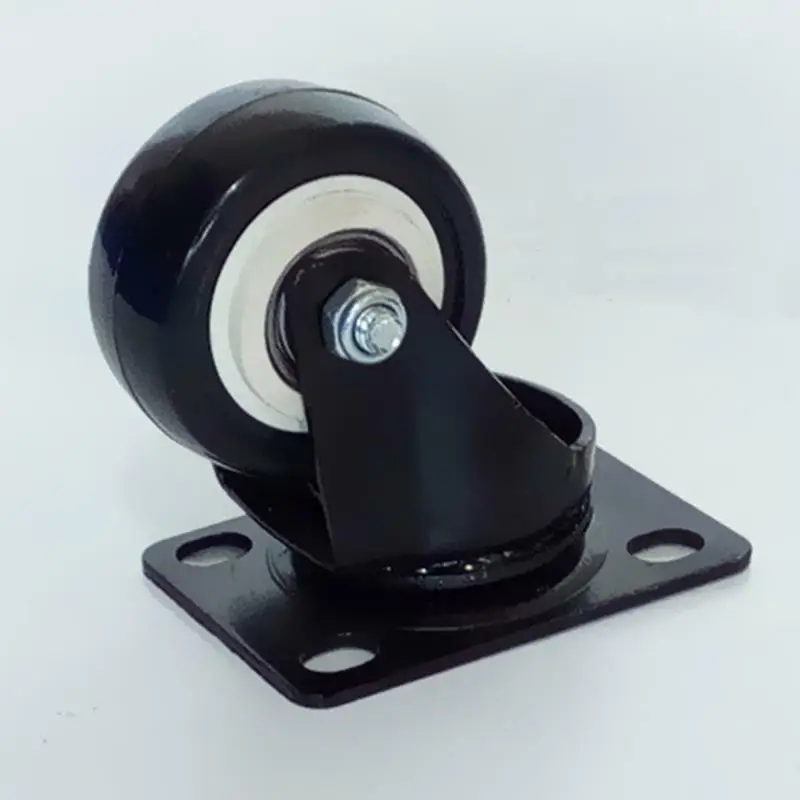 New PU Furniture Office Trolley Swivel Casters Rubber Universal Rotating Wheels