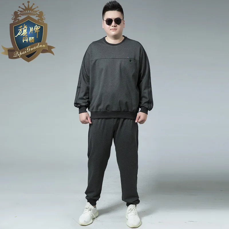 Brand Designed Large Size 8XL-XL Men Tracksuit Autumn Spring Active Suit Set Outwear hooded Hoodies And Long Pants Sweatshirts