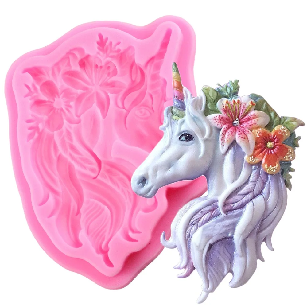 

Unicorn Mold Silicone Mold Fondant Cake Decorating Tools Unicorn Mould Silicone Form Birthday Party Chocolate Gumpaste
