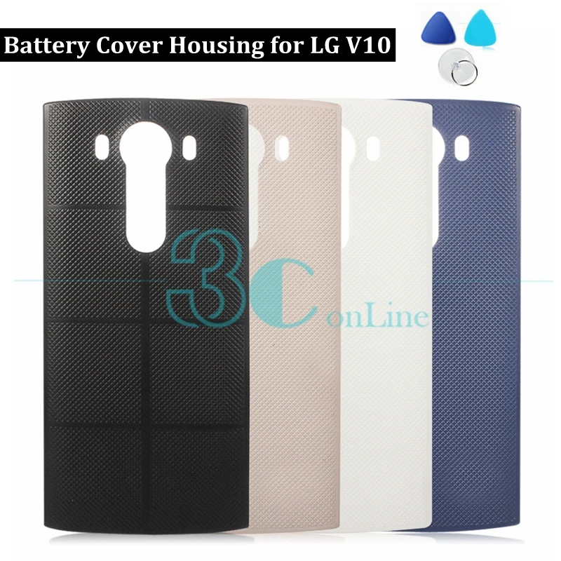 

For LG V10 Back Battery Cover Door Housing With NFC Antenna Chip for LG V10 Plastic Battery Real Panel Replacement Spare Parts