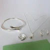 Water Drop Bangles+Necklace+Rings+Earrings Set 3