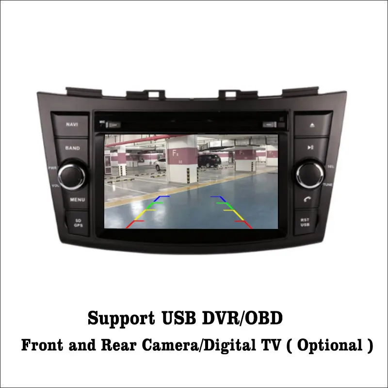 Best Liislee Android 7.1 2G RAM For Suzuki Swift 2010~2017 Car Radio Audio Video Multimedia DVD Player WIFI DVR GPS Navi Navigation 5
