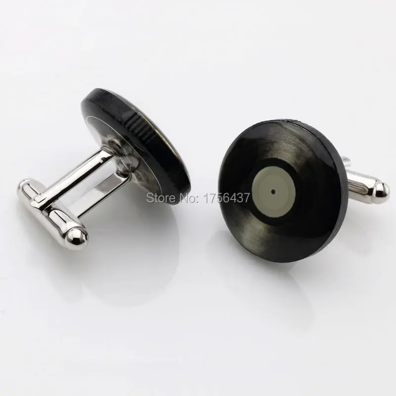 Tie clip, Vinyl Record pair of cufflinks LP Retro Music cuff links
