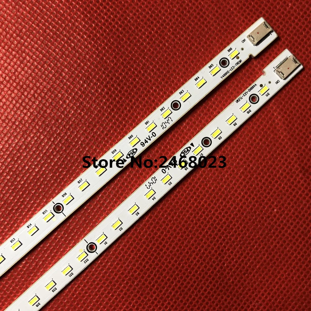 

2 Pieces/lot LED strip E187565 V400H2-LF2-TLEM2 V400H2-LE2-TREM2 66LED 463MM for 40EL100C T87D149.00
