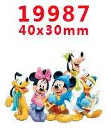 19987 30 шт мультфильм персонаж плоское украшение из смолы PR 19770 - Цвет: 19987
