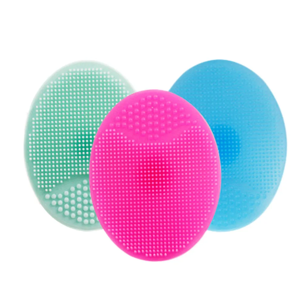 

1 Pcs Soft Silicone Facial Cleansing Brush Face Washing Exfoliating Blackhead Brush Remover Skin Scrub Pad Tool