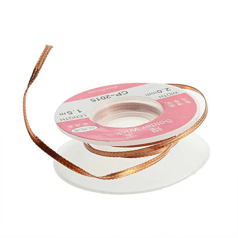 

High Quality CP-2015 2.0MM Solder Wick Remover Desoldering Braid Wire Sucker Cable Soldering Accessory
