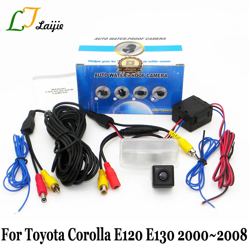

Laijie Auto Backup Camera For Toyota Corolla E120 E130 9th Generation 2000~2008 / RCA HD CCD Night Vision Car Rear-view Camera