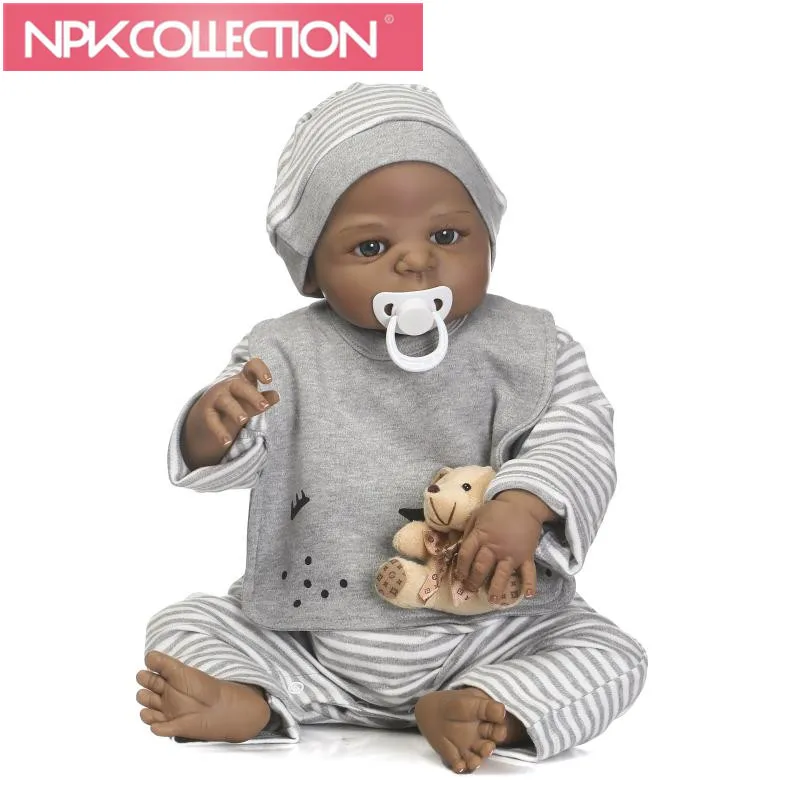 

NPKCOLLECTION 22inch 55 cm silicone reborn dolls wholesale lifelike baby boys newborn fashion doll Christmas gift new year gift
