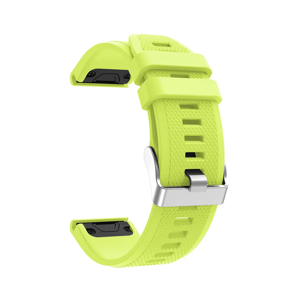 22 мм ремешок для часов Ремешок для Garmin Fenix 5/5 плюс часы Quick Release силиконовый Easyfit запястье ремешок для Garmin Fenix 5 браслет - Цвет: green