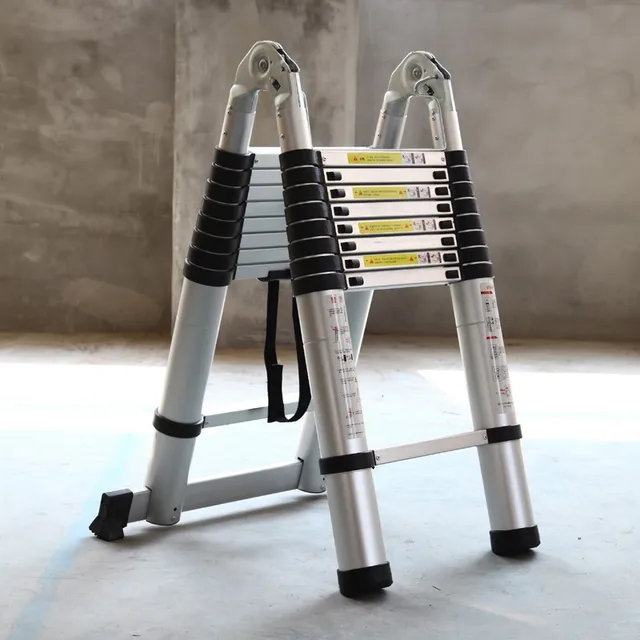 3.1M+3.1M Portable Aluminum AlloyTelescopic Ladder With Joint