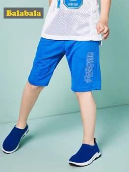 

Balabala boys short pants summer fashion cotton trousers kids boys solid beach short children pants clothing bottoms