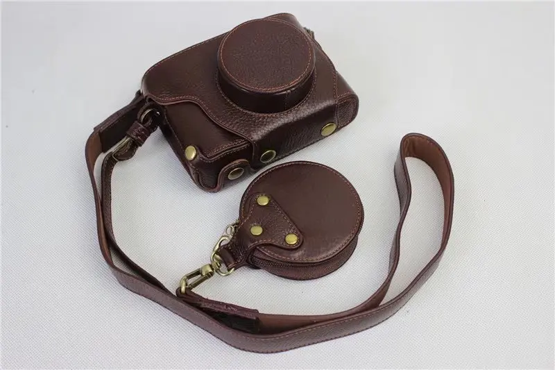 Bolsa para Fuji X100f com Abertura de Fundo da Bateria Real Leather Câmera Genuine Novidades Case Capa Bolsa Fujifilm - Image 4