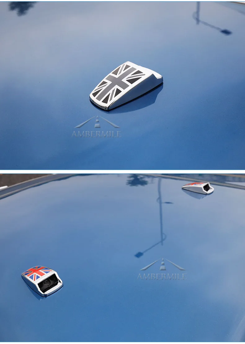  Car Windshield Water Spray Nozzle Covers Stickers for Mini Cooper R55 R56 R60 R61 F54 F55 F56 Accessories Car Styling (5)
