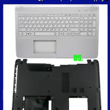/ для sony vaio svf15 svf152 svf1521 svf151svf153 svf1541 svf15e Упор для рук США клавиатура верхняя крышка белый нижний чехол