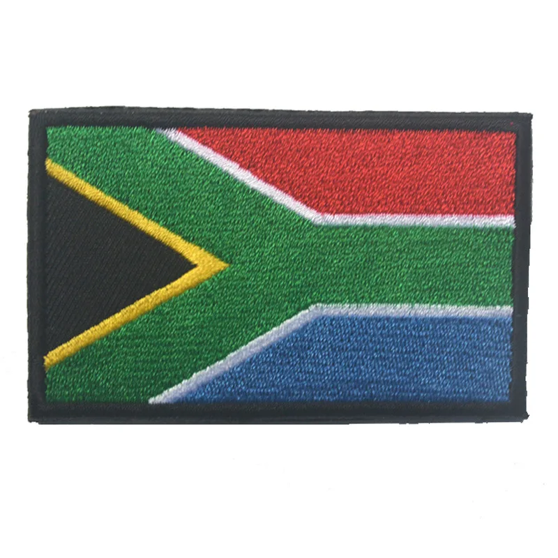embroidered fabric South Africa flag patch country flag Badge morale