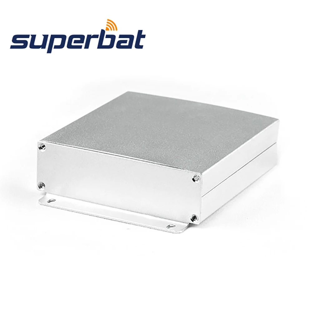 Superbat Customized Big Aluminum PCB Enclosure 4.72*4.49*1.30&quot Electronic Project Case Instrument 120*114*33mm with Panel Screw |