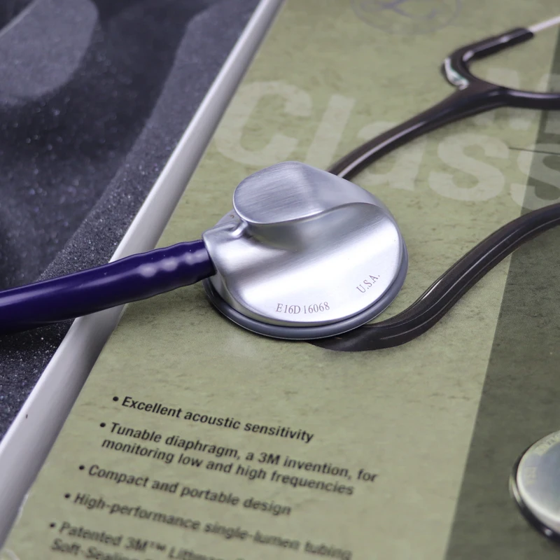 Оригинальный 3 м Littmann Master Classic II стетоскоп милый медицинский фиолетовый цвет|Уход