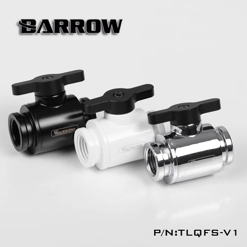 Barrow TLQFS V1 мини шаровой кран с двойной внутренней резьбой черный рычаг|barrow valve|lever