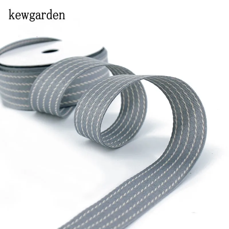 Kewgarden вручную изготовленная лента в полоску атласные ленты 2 8 см 28 мм DIY бант