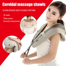 U Shape Neck Massager Pain Neck and Shoulder Multi-function Tapping Massager Portable Electric Knocks Cervical Massage Shawls