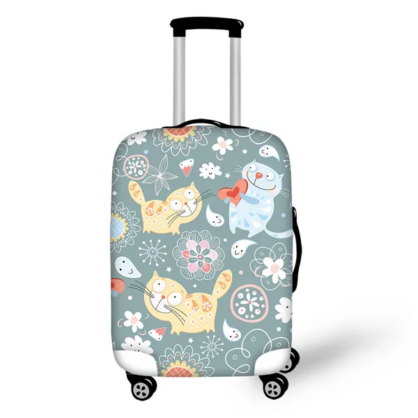 FORUDESIGNS/водонепроницаемые чехлы для багажа с милым животным принтом, чехол для чемодана для путешествий 18-30 дюймов, эластичные Чехлы для багажа - Цвет: CDZY0036