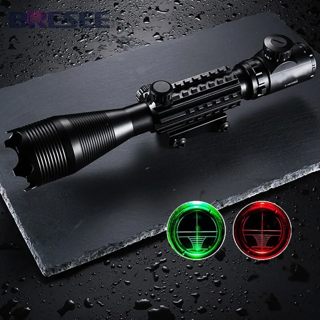 

Tactical Optical Riflescope 4-16x50 EG Three-sided Rail Sight Sniper Rifle Scope with 20MM Rail Mounts for Hunting